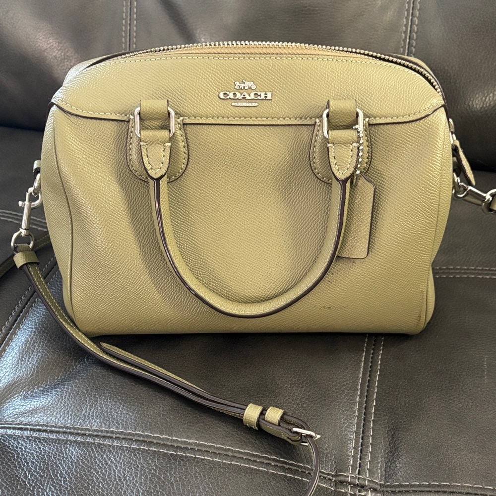 Coach Sage Green Leather Purse